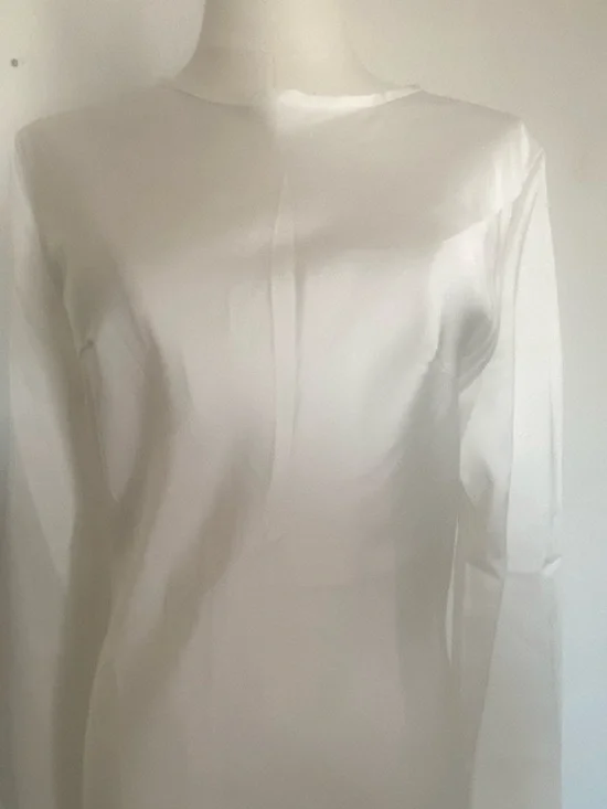 DRESSLOVA WHITE SATIN DRESS - Picture 5 of 5